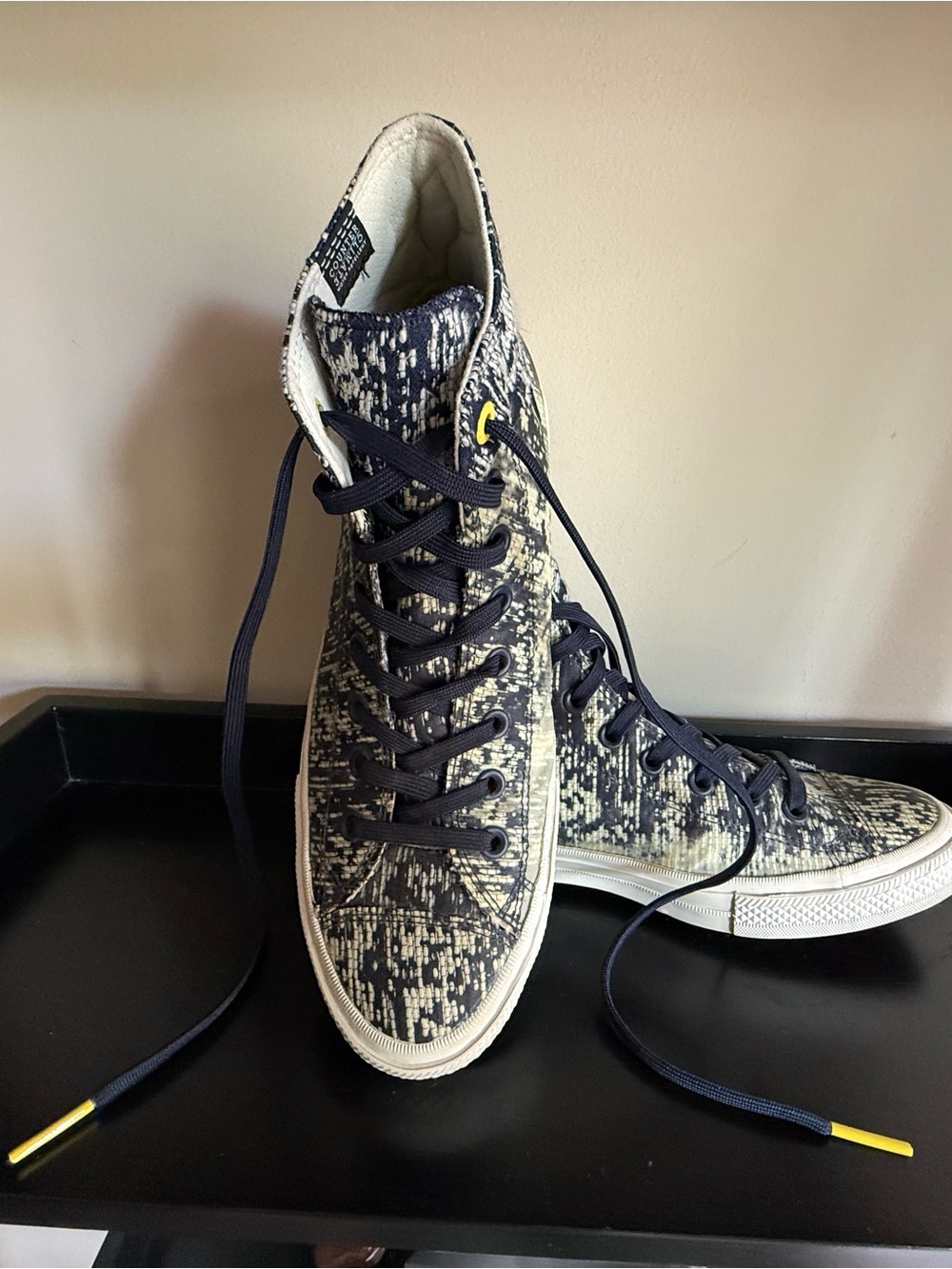 Converse Counter Climate II High Top Sneakers Navy Cream Mens 10.5